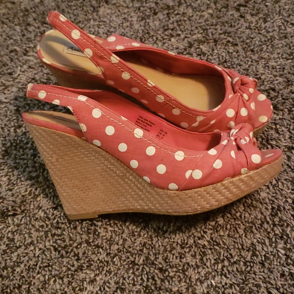 AE Slingback wedge sandals with Open Toe
